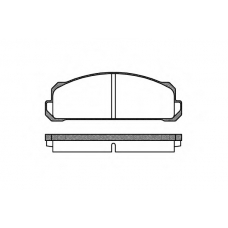 P1223.40 WOKING Комплект тормозных колодок, дисковый тормоз