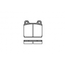 P1023.00 WOKING Комплект тормозных колодок, дисковый тормоз