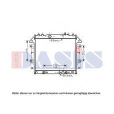 210232N AKS DASIS Радиатор, охлаждение двигателя