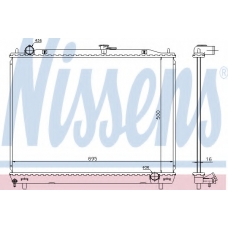 628962 NISSENS Радиатор, охлаждение двигателя
