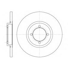 D6091.00 WOKING Тормозной диск