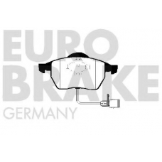 5502224729 EUROBRAKE Комплект тормозных колодок, дисковый тормоз