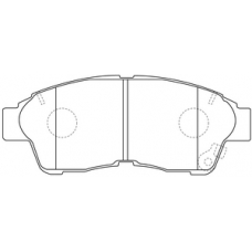 PN-1322 JNBK Колодки тормозные