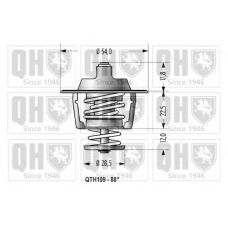 QTH109 QUINTON HAZELL Термостат, охлаждающая жидкость