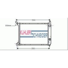 2700071 KUHLER SCHNEIDER Радиатор, охлаждение двигател