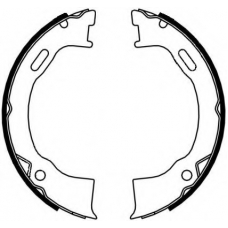 8DA 355 050-161 HELLA Комплект тормозных колодок, стояночная тормозная с