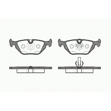0265 50 KAWE Комплект тормозных колодок, дисковый тормоз