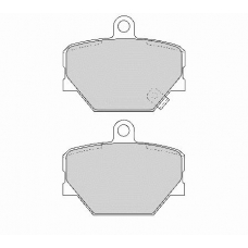 FD6774N NECTO Комплект тормозных колодок, дисковый тормоз