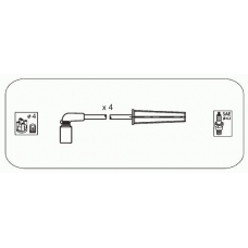 AM77 JANMOR Комплект проводов зажигания