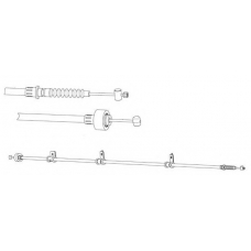 HY02123 CEF Трос, стояночная тормозная система