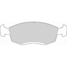 FD6525A NECTO Комплект тормозных колодок, дисковый тормоз
