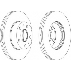 DDF1809-1 FERODO Тормозной диск