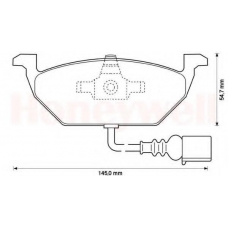 571971X BENDIX Комплект тормозных колодок, дисковый тормоз