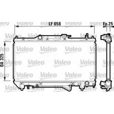 732754 VALEO Радиатор, охлаждение двигателя