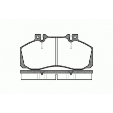 0245.00 REMSA Комплект тормозных колодок, дисковый тормоз