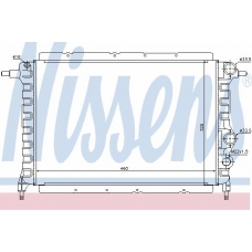 63959 NISSENS Радиатор, охлаждение двигателя