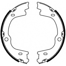 FSB4087 FERODO Комплект тормозных колодок, стояночная тормозная с