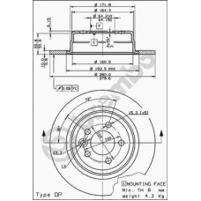08.7878.10 BREMBO Тормозной диск