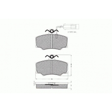 7.346 PEX Комплект тормозных колодок, дисковый тормоз