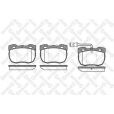 281 000B-SX STELLOX Комплект тормозных колодок, дисковый тормоз