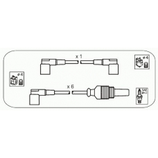 FAS34 JANMOR Комплект проводов зажигания