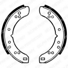 LS1040 DELPHI Комплект тормозных колодок