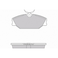 12-0874 E.T.F. Комплект тормозных колодок, дисковый тормоз