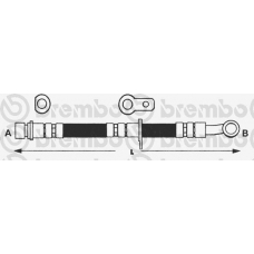 T 28 073 BREMBO Тормозной шланг