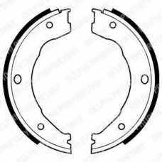 LS1982 DELPHI Комплект тормозных колодок, стояночная тормозная с