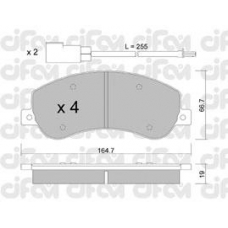 822-680-0 CIFAM Комплект тормозных колодок, дисковый тормоз