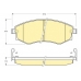 6108959 GIRLING Комплект тормозных колодок, дисковый тормоз