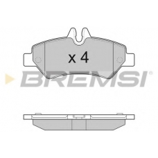 BP3293 BREMSI Комплект тормозных колодок, дисковый тормоз