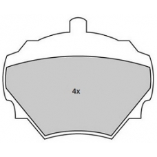 FBP-1840 FREMAX Комплект тормозных колодок, дисковый тормоз