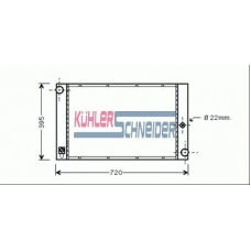1410011 KUHLER SCHNEIDER Радиатор, охлаждение двигател