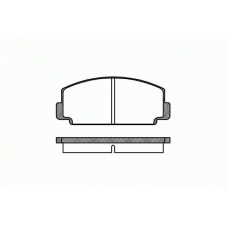 0075.00 REMSA Комплект тормозных колодок, дисковый тормоз