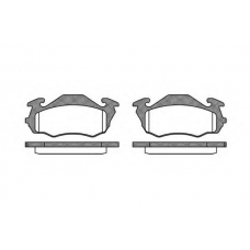 P7233.00 WOKING Комплект тормозных колодок, дисковый тормоз