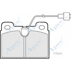 PAD393 APEC Комплект тормозных колодок, дисковый тормоз