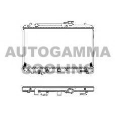 102321 AUTOGAMMA Радиатор, охлаждение двигателя