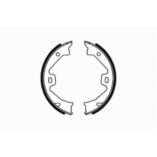 09-0591 E.T.F. Комплект тормозных колодок, стояночная тормозная с