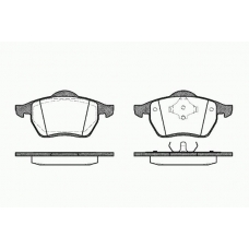 0390 00 KAWE Комплект тормозных колодок, дисковый тормоз