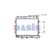 051400N AKS DASIS Радиатор, охлаждение двигателя