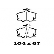 BL1151A4 FTE Комплект тормозных колодок, дисковый тормоз