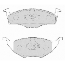 FD6968A NECTO Комплект тормозных колодок, дисковый тормоз