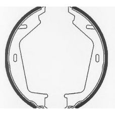 BS1082 QUINTON HAZELL Комплект тормозных колодок, стояночная тормозная с