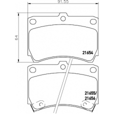 8DB 355 016-431 HELLA PAGID Комплект тормозных колодок, дисковый тормоз