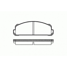 2022.40 ROADHOUSE Комплект тормозных колодок, дисковый тормоз