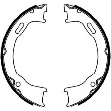 FSB4061 FERODO Комплект тормозных колодок, стояночная тормозная с