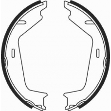 08260 KAWE Комплект тормозных колодок, стояночная тормозная с