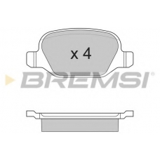 BP2890 BREMSI Комплект тормозных колодок, дисковый тормоз