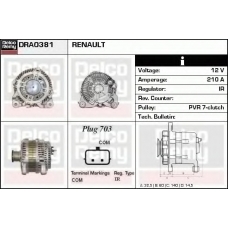 DRA0381 DELCO REMY Генератор